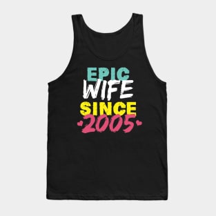 Epic Wife Since 2005 Funny Wife Tank Top